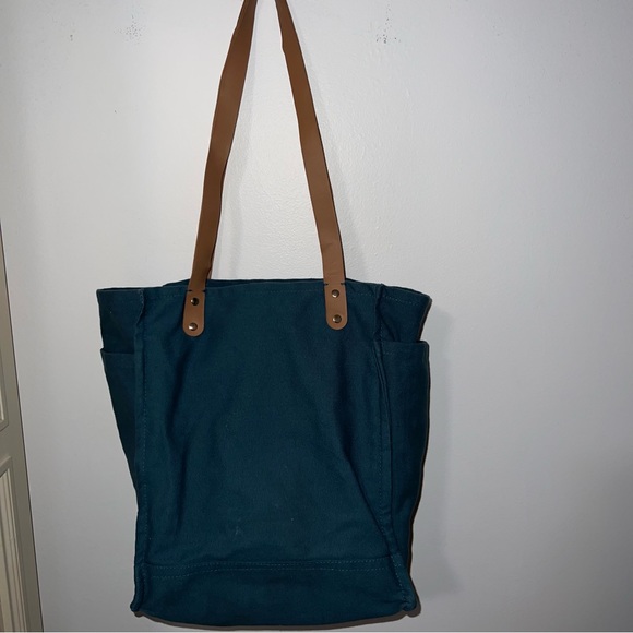 FEED Projects Canvas Market Tote Sea Blue. Excellent condition - Picture 7 of 8